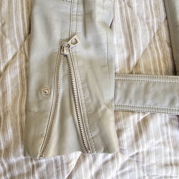 Rudsak 'Tisha' Women's Leather Jacket, Stone Color, Size XS - Picture 11 of 16